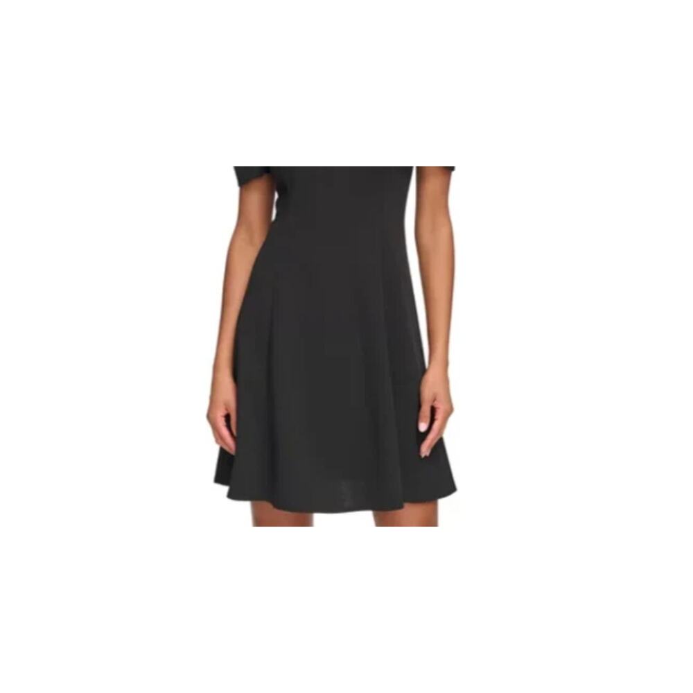 Karl Lagerfeld Black, Pearl Embellished- Gold Tone Mini Dress Size 12 $150 - Picture 13 of 15